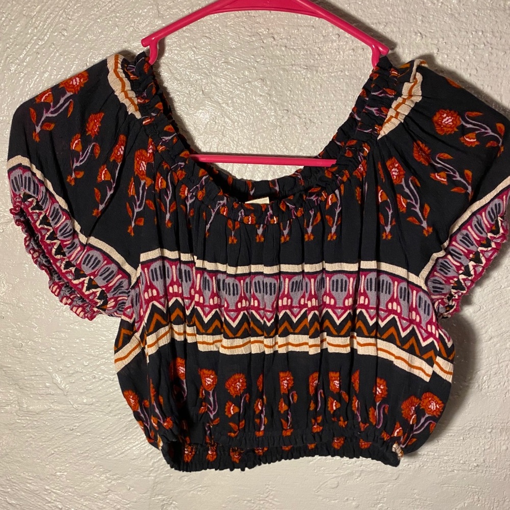 Off the shoulder crop top